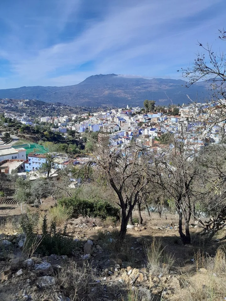 Chefchaouen and its surrounding mountain setting