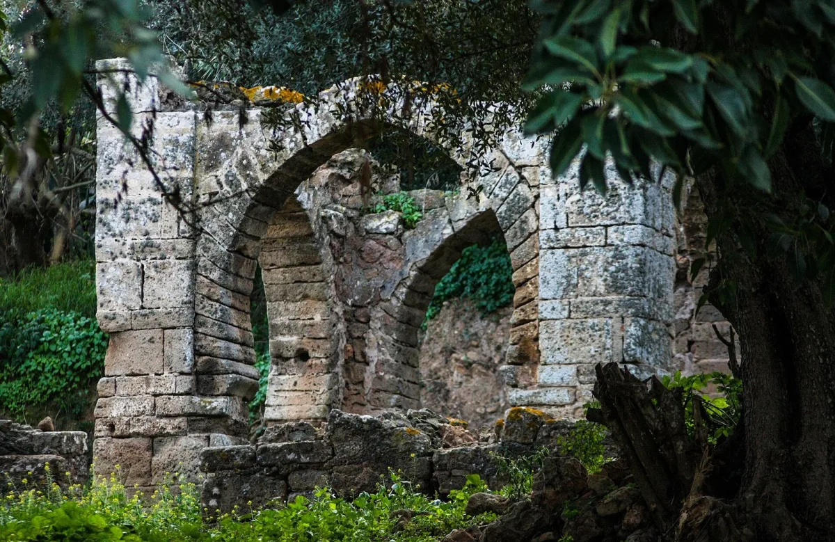 Historic mausoleum at Chellah, Rabat