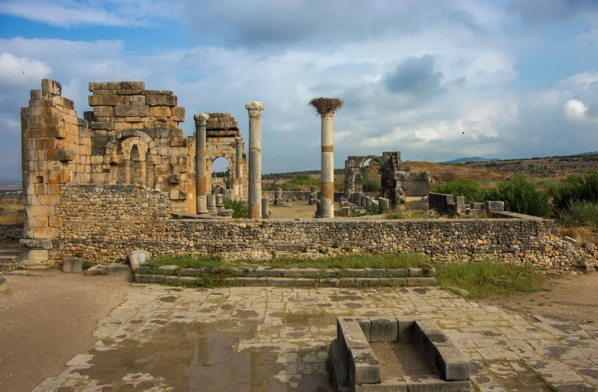The Roman forum at Volubilis