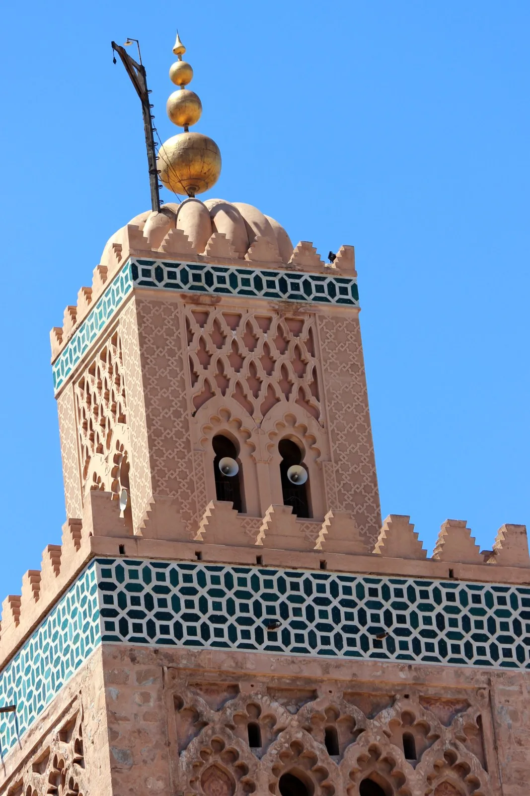 Koutoubia minaret architectural detail, Marrakech