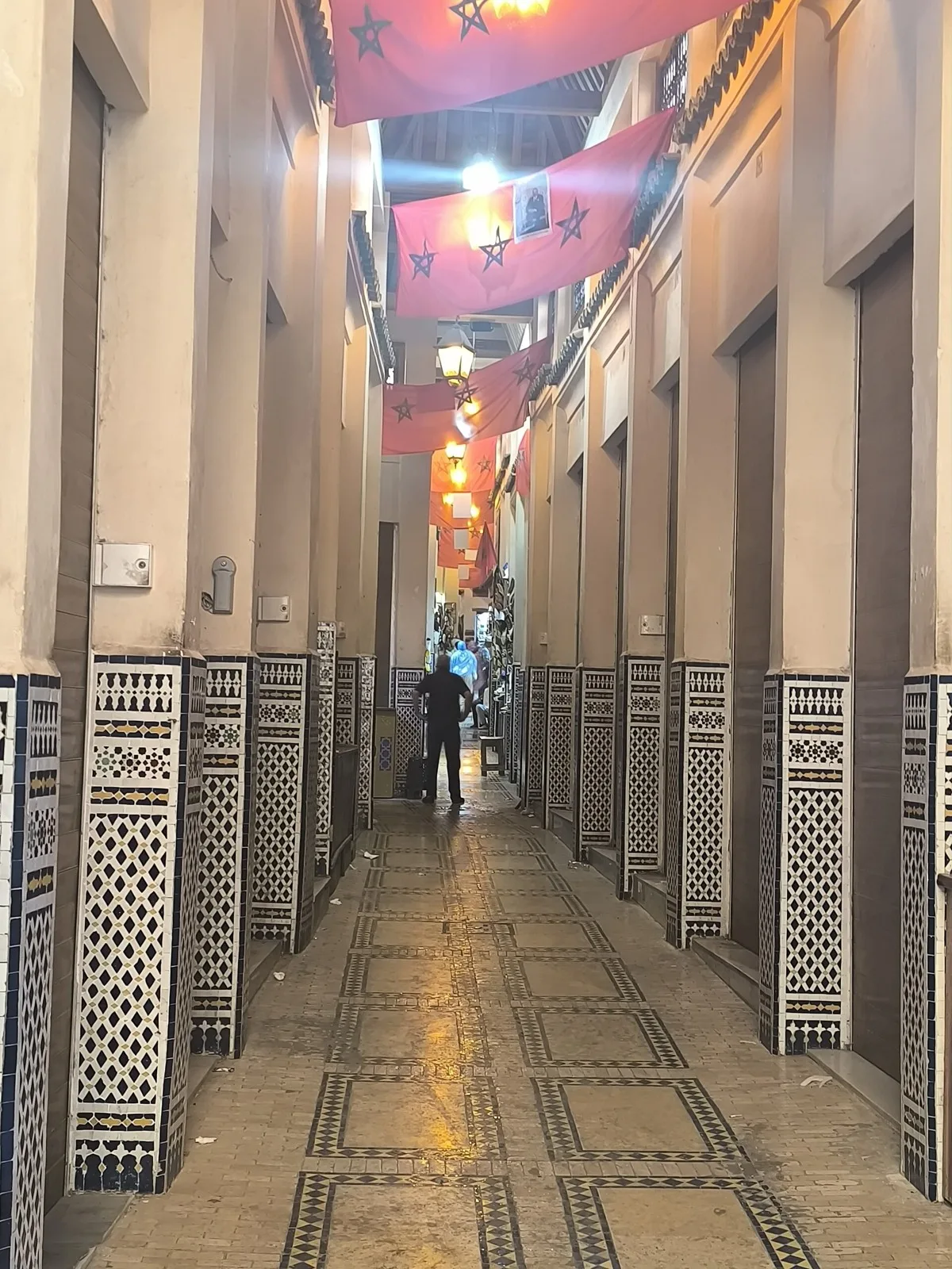 A pedestrian lane in the Fes medina