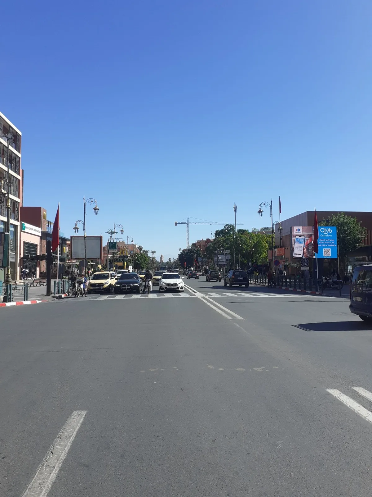 Avenue Mohammed V in Marrakech