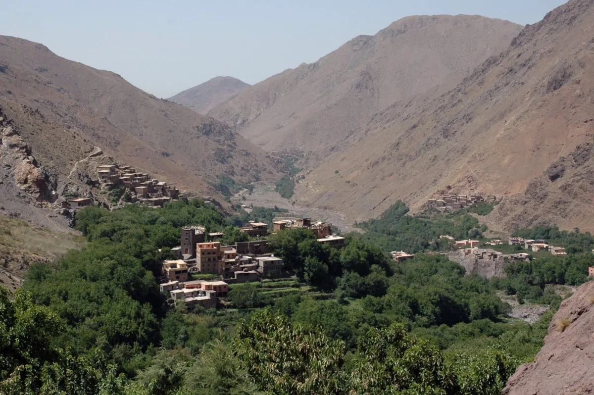 Imlil village seen from the Aroumd area