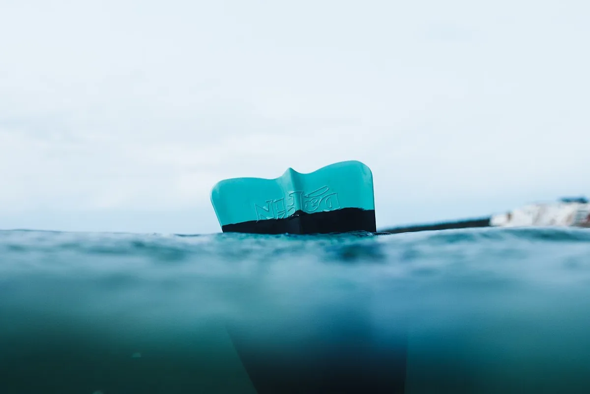Surfboard on the water off Taghazout