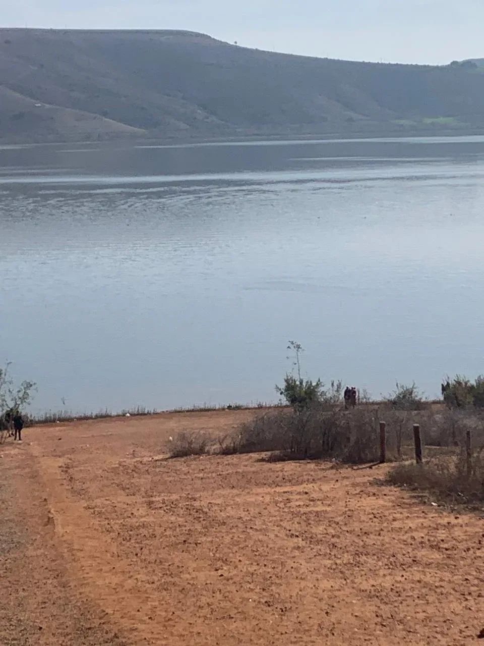 Oued El Maleh lake and its surrounding landscape.