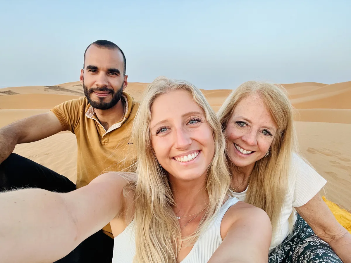 A meaningful private moment in Morocco