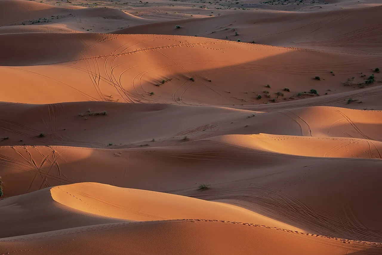 Erg Chebbi sand dunes near Merzouga, not Agafay