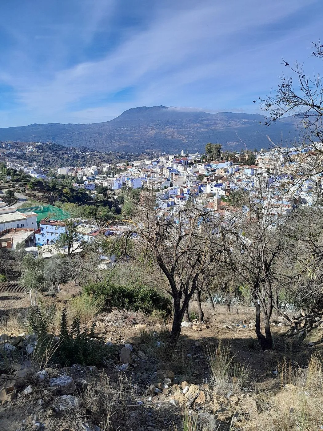 Chefchaouen and its surrounding mountain setting